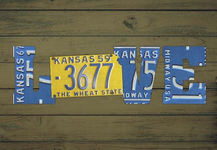 KS State Love by Design Turnpike art print