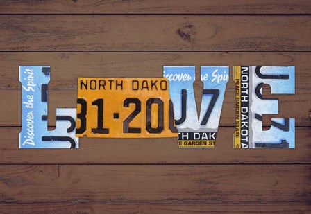 ND State Love by Design Turnpike art print