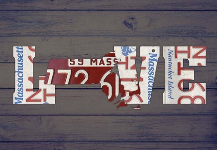 MA State Love by Design Turnpike art print