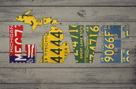 MICH State Love by Design Turnpike art print