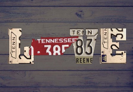 TN State Love by Design Turnpike art print