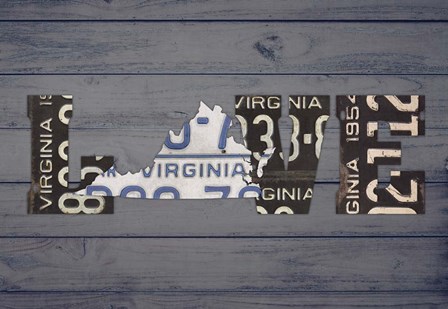 VA State Love by Design Turnpike art print