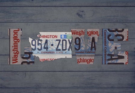 WA State Love by Design Turnpike art print