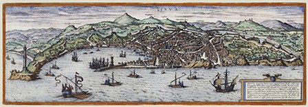 Map Of Geneva Switzerland Around 1600 by Vintage Lavoie art print