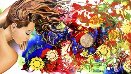 Asleep In The Garden by Graeme Stevenson art print