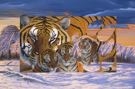 Siberian Sunset by Graeme Stevenson art print