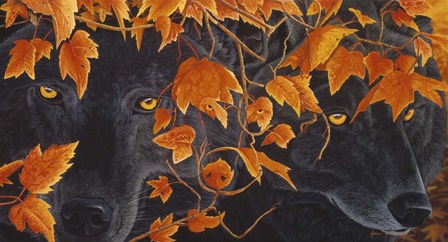 Three Wolves by Graeme Stevenson art print
