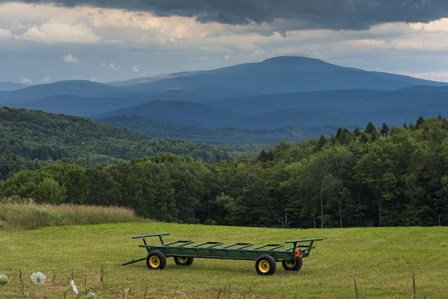 Hay Bale Trailer by Brenda Petrella Photography LLC art print