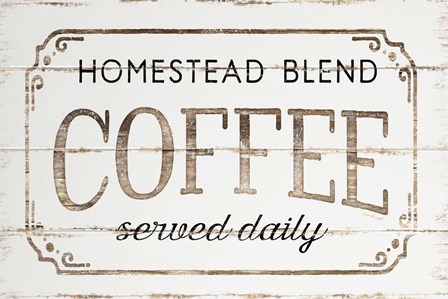 Homestead Coffee by Jennifer Pugh art print