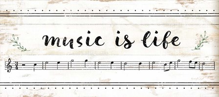 Music is Life by Jennifer Pugh art print