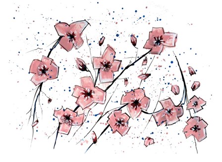 Pink Flowers I by Stuart Roy art print