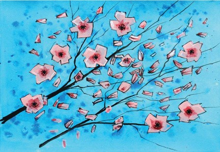 Pink Flowers II by Stuart Roy art print