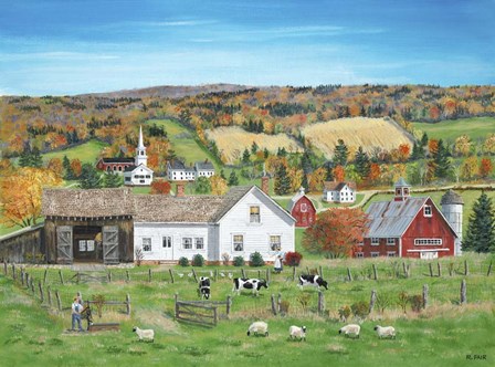 Autumn Fields by Bob Fair art print