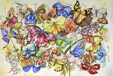 Butterfly Dance by Charlsie Kelly art print