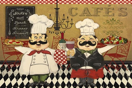 Italian Chefs - B by Jean Plout art print