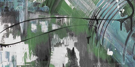 Moody Blues Abstract A by Jean Plout art print