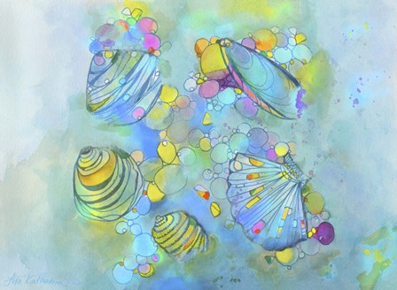 Malacology Mixed Media by Lisa Katharina art print