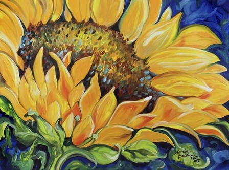 Sunflower September by Marcia Baldwin art print