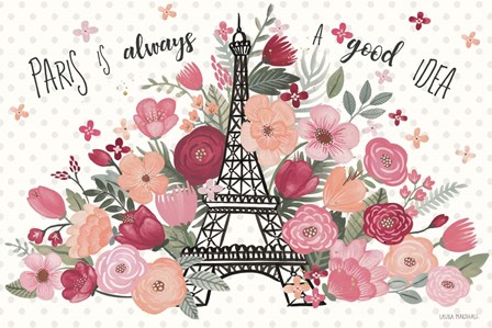 Paris is Blooming I by Laura Marshall art print