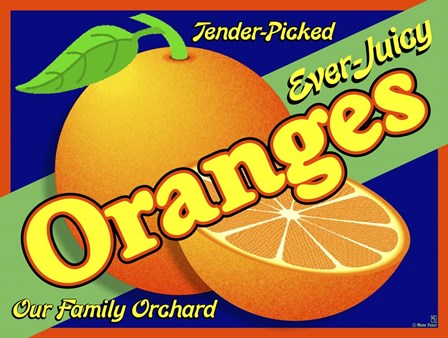 Orange Crate Label by Mark Frost art print