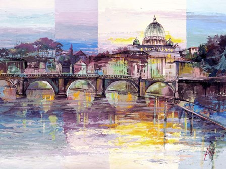Roma di Sera by Luigi Florio art print