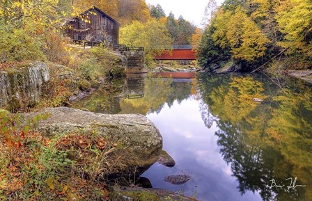 Autumn At The Mill by 5fishcreative art print
