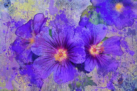 Purple Flowers by Surma &amp; Guillen art print