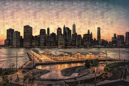 Lower Manhattan at Twilight by Franklin Kearney art print