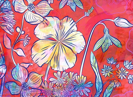 Hawaii Hibiscus by Delores Naskrent art print