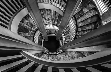 Royal Staircase 2 Black/White by Duncan art print