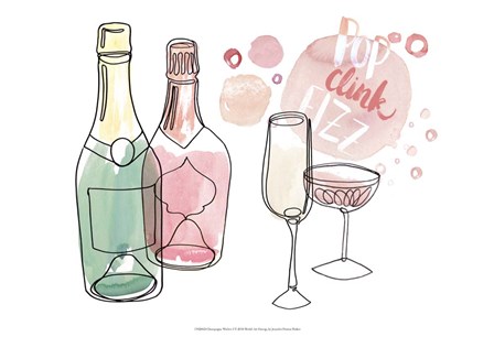 Champagne Wishes  I by Jennifer Parker art print