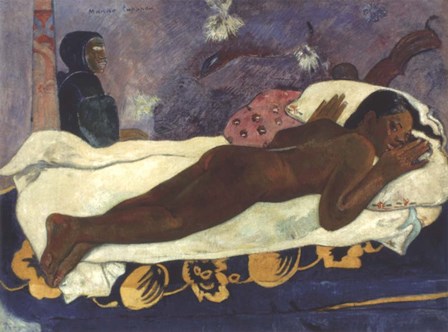 Manao Tupapau by Paul Gauguin art print