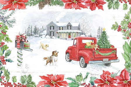 Farmhouse Holidays II by Beth Grove art print