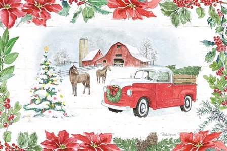 Farmhouse Holidays I by Beth Grove art print