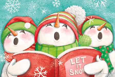 Let it Snow IV Eyes Open by Mary Urban art print