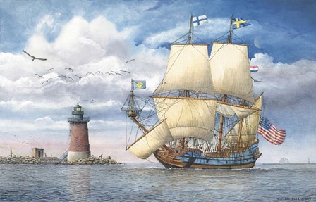 Kalmar Nycle Under Sail by Nicholas Santoleri art print