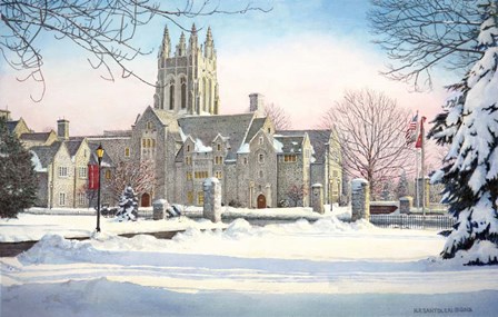 Saint Josephs University 3 by Nicholas Santoleri art print