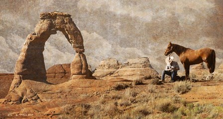 Cowboy Arch by Chris Vest art print