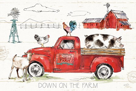 Down on the Farm II by Anne Tavoletti art print