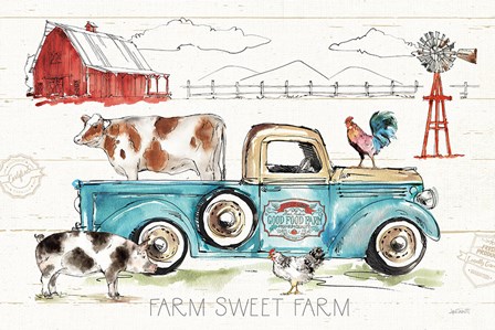Down on the Farm I by Anne Tavoletti art print