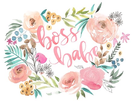 Boss Babe I by Jennifer Parker art print