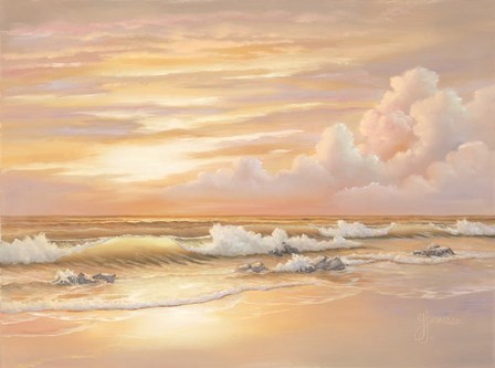 Bright Sunset with Dunes by Georgia Janisse art print