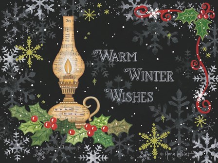 Warm Winter Wishes by Annie Lapoint art print
