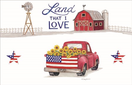 Land That I Love by Deb Strain art print