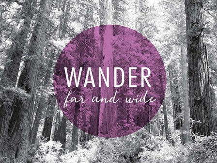 Wander Far and Wide v2 by Laura Marshall art print