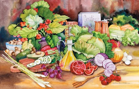 Garden Salad by Kathleen Parr McKenna art print