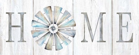 Windmill Home Sign Panel by Cynthia Coulter art print