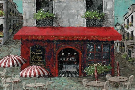 Cafe Monmartre by Marie-Elaine Cusson art print