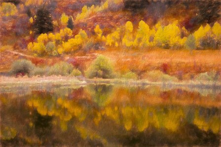 Autumn&#39;s Reflection by Ramona Murdock art print