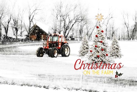 Christmas on the Farm by Jennifer Pugh art print